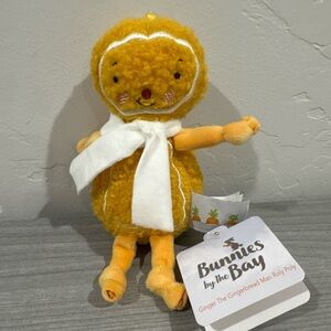 Bunnies By The Bay 5" Ginger the Gingerbread Roly Poly Holiday Christmas Plush